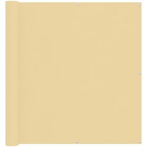 vidaXL Балконен екран Пясък 110 x 200 см Оксфордска тъкан