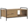 vidaXL Масичка за кафе Дъб артизан 90 x 49 x 41 см Инженерна дървесина
