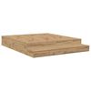 vidaXL Легло с място за съхранение дъб артизан 236.5 x 180 x 31.5 см