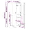 vidaXL Гардероб Старо дърво 82,5 x 51,5 x 180 см Инженерно дърво