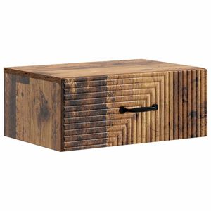 vidaXL Спален шкаф с монтаж на стена Старо дърво 49 x 34,5 x 20 см