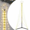 vidaXL LED коледна елха 363 светодиода топло бяло 182 см