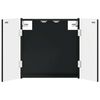 vidaXL Кабинет за дартборд DELFT Черно 52,5 x 10,5 x 53,5 см