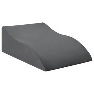 vidaXL Възглавничка за крака 68 x 41 x 21 см PU пяна Сиво