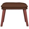 vidaXL Табуретка, кафява, 45x29,5x35 см, изкуствена кожа