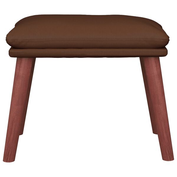 vidaXL Табуретка, кафява, 45x29,5x35 см, изкуствена кожа