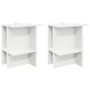 vidaXL Масичка за кафе 2 pcs Бяло 40 x 30 x 49 см Инженерна дървесина