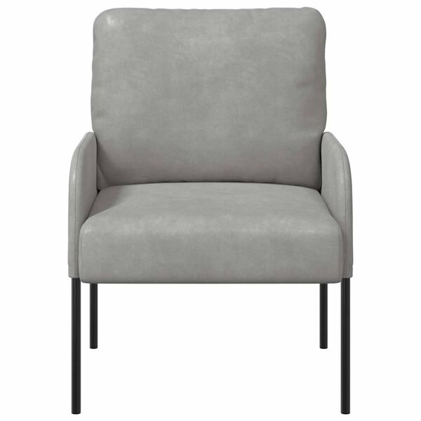 vidaXL Дивани с възглавница 55cm Светлосиво Шперплат