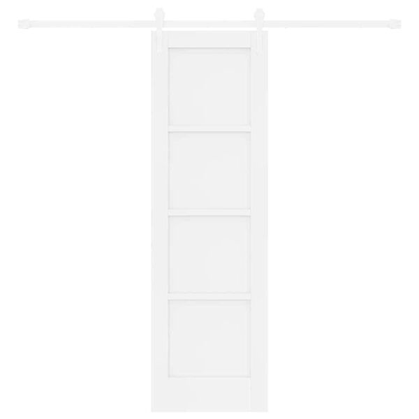 vidaXL Преплъзваща се врата ORKDAL Бяло 61 x 198,5 см