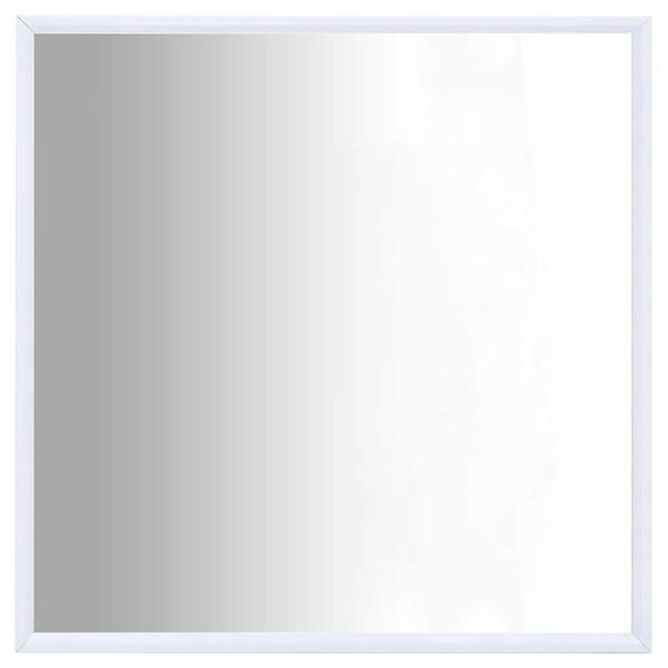 vidaXL Огледало, бяло, 50x50 см