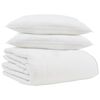 vidaXL Зимен юрган с възглавница 3 бр. Бяло Пухени пера