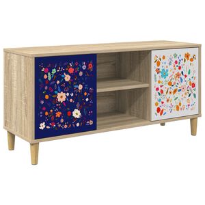 vidaXL ТВ шкаф MAINZ 102 x 33 x 50 см Сонома Инженерна дървесина