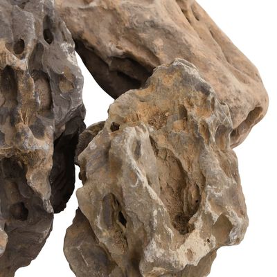 vidaXL Драконови камъни 10 кг сиви 10-40 см