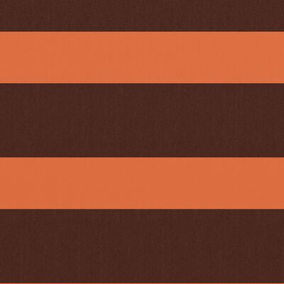 vidaXL Балконски параван, оранжево и кафяво, 90x600 см, оксфорд плат