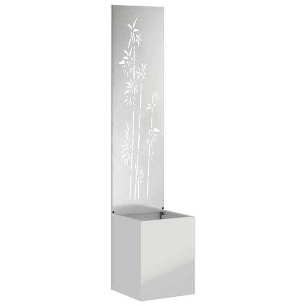 vidaXL Екран за градинска неприкосновеност Сребрист 32 x 150 см