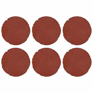 vidaXL Стъпаловиден камък 6 pcs Червено &Oslash; 45 x 1,8 см Каучук