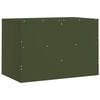 vidaXL ТВ шкафове, 2 бр, маслиненозелени, 67x39x44 см, стомана