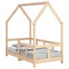vidaXL Рамка за детско легло, 70x140 см, масивна борова дървесина