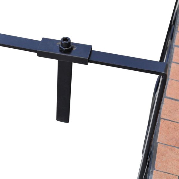 vidaXL Висяща балконска маса, теракота, мозайка