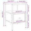 vidaXL Нощен шкаф Черния дъб 34 x 36 x 50 см Инженерно дърво