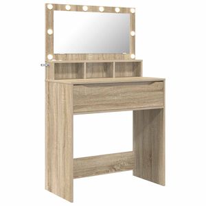 vidaXL Тоалетки за спалня с чекмедже Сонома дъб 80 x 39,6 x 135 см