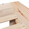 vidaXL Рамка за легло без матрак, 90x200 см, масивна чамова дървесина
