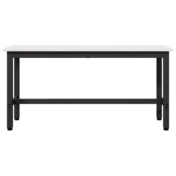 vidaXL Пейка за хранене Бяло 100 x 32,5 x 49 см