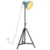 vidaXL Подова лампа 25 W винтидж състарено синьо 61x61x90/150 см E27