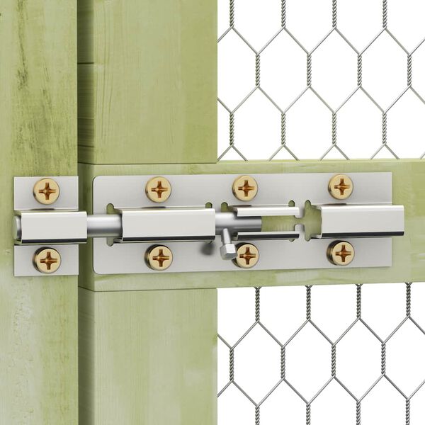 vidaXL Клетка за пилета, 1,5x9x1,5 м, импрегниран бор