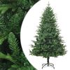 vidaXL Изкуствена коледна елха, зелена, 180 см, PVC и PE
