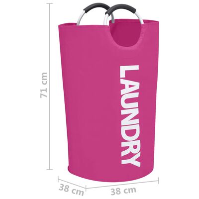 vidaXL Кошове за сортиране на пране, 2 бр, розови