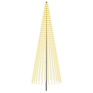 vidaXL LED Коледна Елха 385 см 1148 LED светодиода Топло бяло Желязо