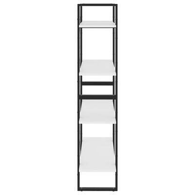 vidaXL 4-етажна библиотека, бяла, 80x30x140 см, ПДЧ