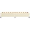 vidaXL Рамка за легло, кремава, 90x200 см, изкуствена кожа