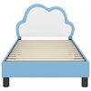 vidaXL Рамка за легло с таблото Синьо 80 x 160 cm PU