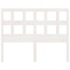 vidaXL Горна табла за легло, бяла, 185,5x4x100 см, бор масив