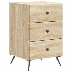vidaXL Нощен шкаф Дъб сонома 43 x 41 x 66,5 см Инженерна дървесина