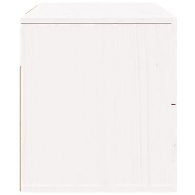 vidaXL Нощни шкафчета за стенен монтаж, 2 бр, бели, 50x36x40 см