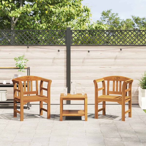 vidaXL Розова пейка Естествен 68,5 x 46 x 82,5 см