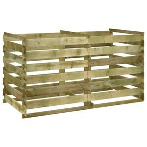 vidaXL Компостер от летви, импрегнирана борова дървесина, 180x90x90 см