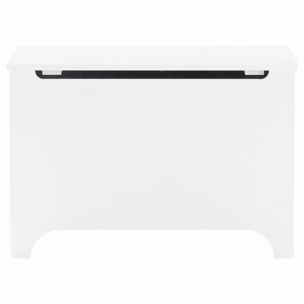 vidaXL Сандък за съхранение с капак RANA, бял, 80x49x54 см, бор масив