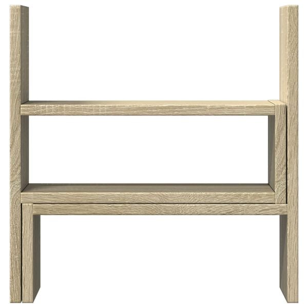 vidaXL Органайзер за бюро, сонома дъб, 40x17x41 см, инженерно дърво