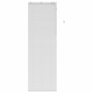 vidaXL Венецианска щора Бяло 85 x 250 cm 35 mm Солидно пауловния дърво