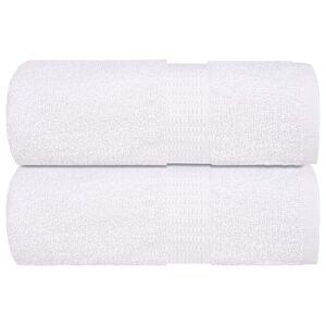 vidaXL Кърпи за баня FROGN 2 бр. Бели 15x21 см 360 г/м&sup2;