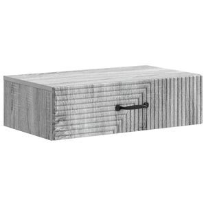 vidaXL Стенен страничен масичка 59 x 34,5 x 17 см Инженерна дървесина