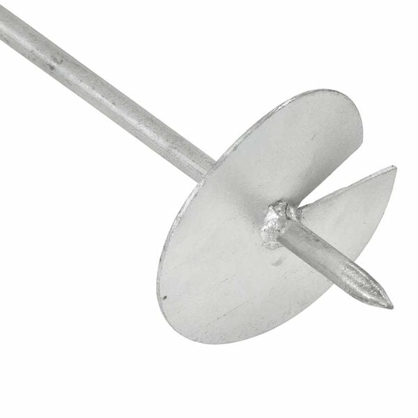 vidaXL Анкери за земя, 6 бр, 10х60 см, поцинкован метал