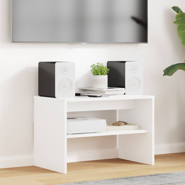 vidaXL ТВ шкаф Бяло 60 x 35 x 40 см Инженерно дърво