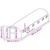vidaXL Резервно покривало за парник (27 м²), 3x9x2 м, прозрачно