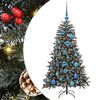 vidaXL С изкуствено коледно дърво с 150 LED светодиода Зелен 120 cm