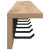 vidaXL Стенен закачалка за палта Дъб 100 x 10,5 x 10,5 см